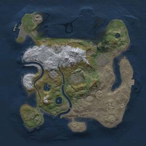 Thumbnail Rust Map: Procedural Map, Size: 3000, Seed: 77659, 12 Monuments