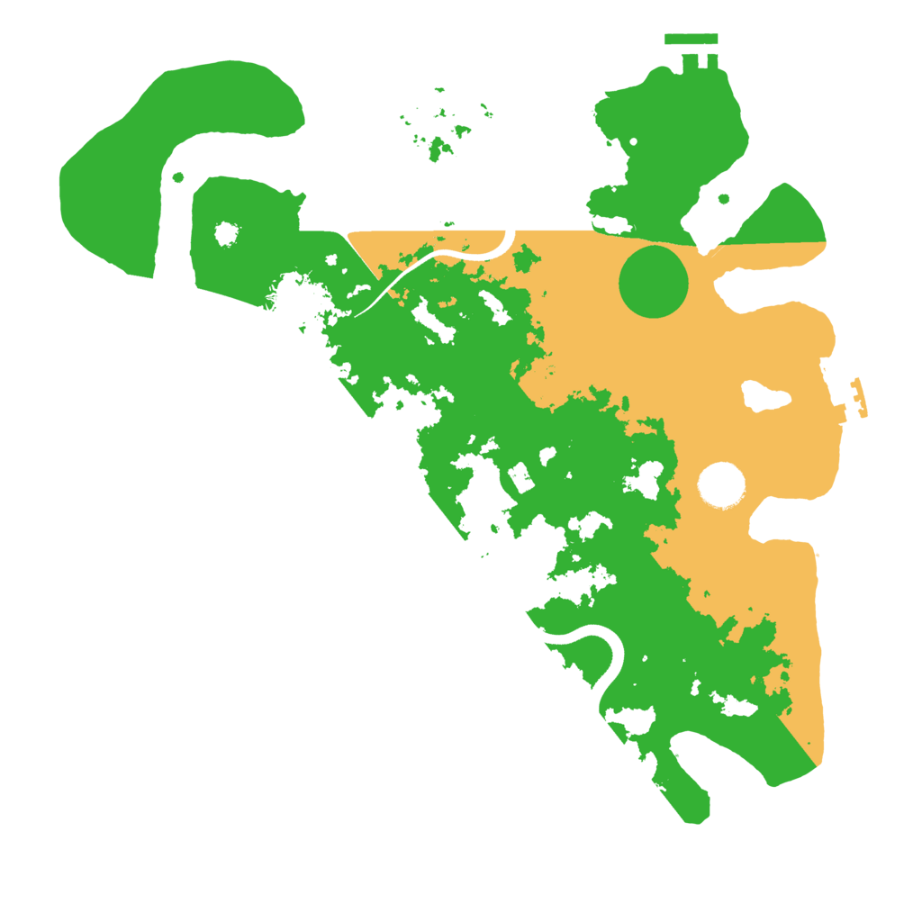 Biome Rust Map: Procedural Map, Size: 3500, Seed: 307490074