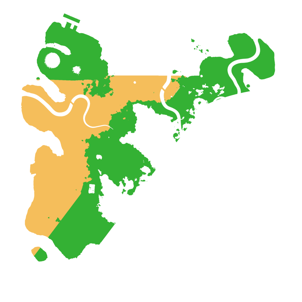 Biome Rust Map: Procedural Map, Size: 3500, Seed: 150000