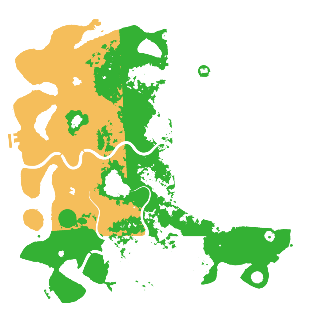 Biome Rust Map: Procedural Map, Size: 4600, Seed: 3366996