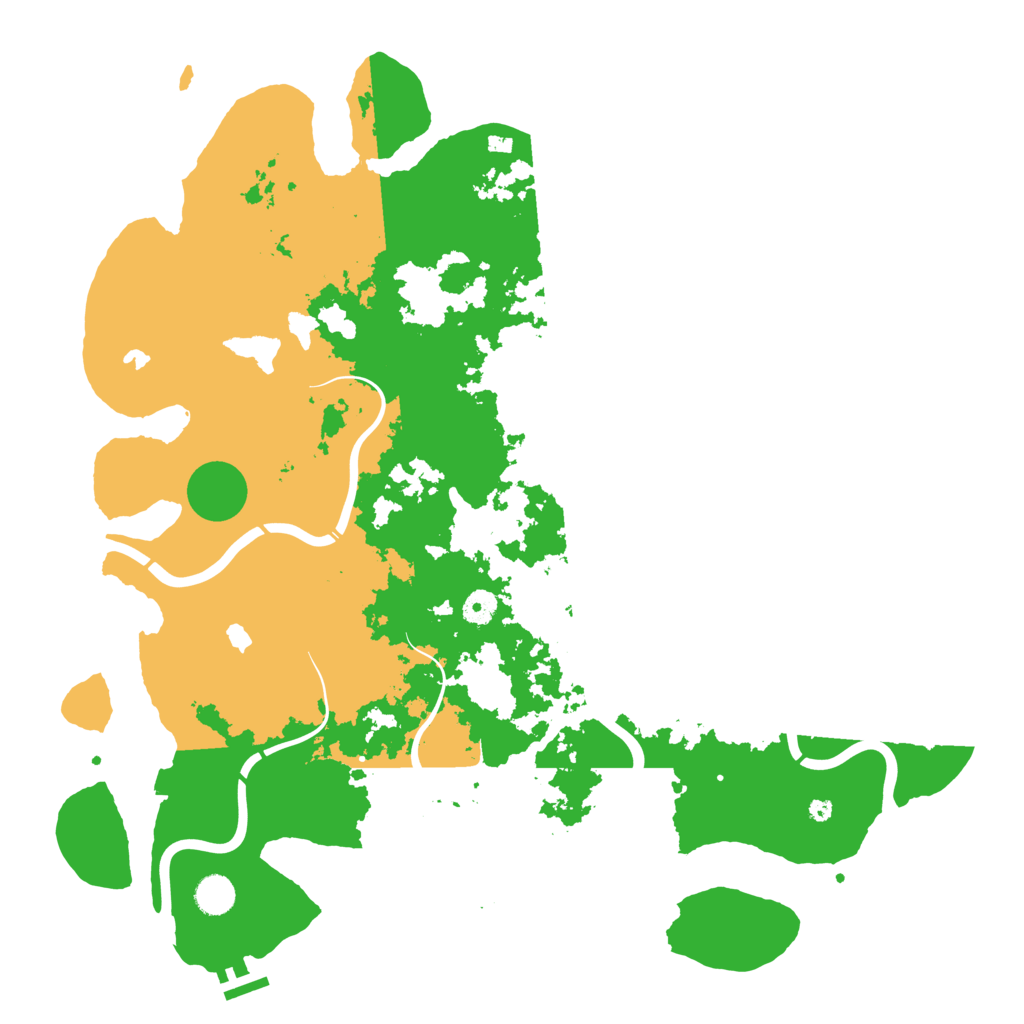 Biome Rust Map: Procedural Map, Size: 4500, Seed: 37418