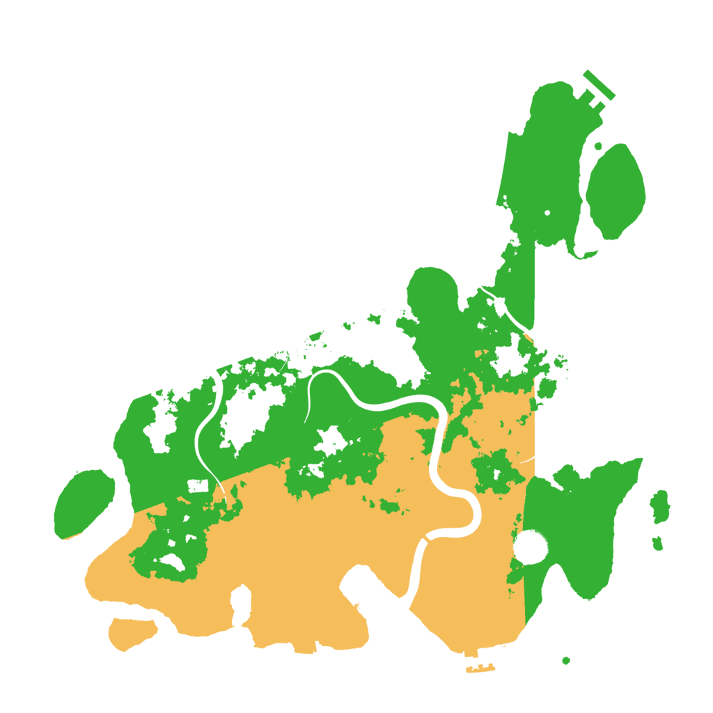 Biome Rust Map: Procedural Map, Size: 3750, Seed: 18100
