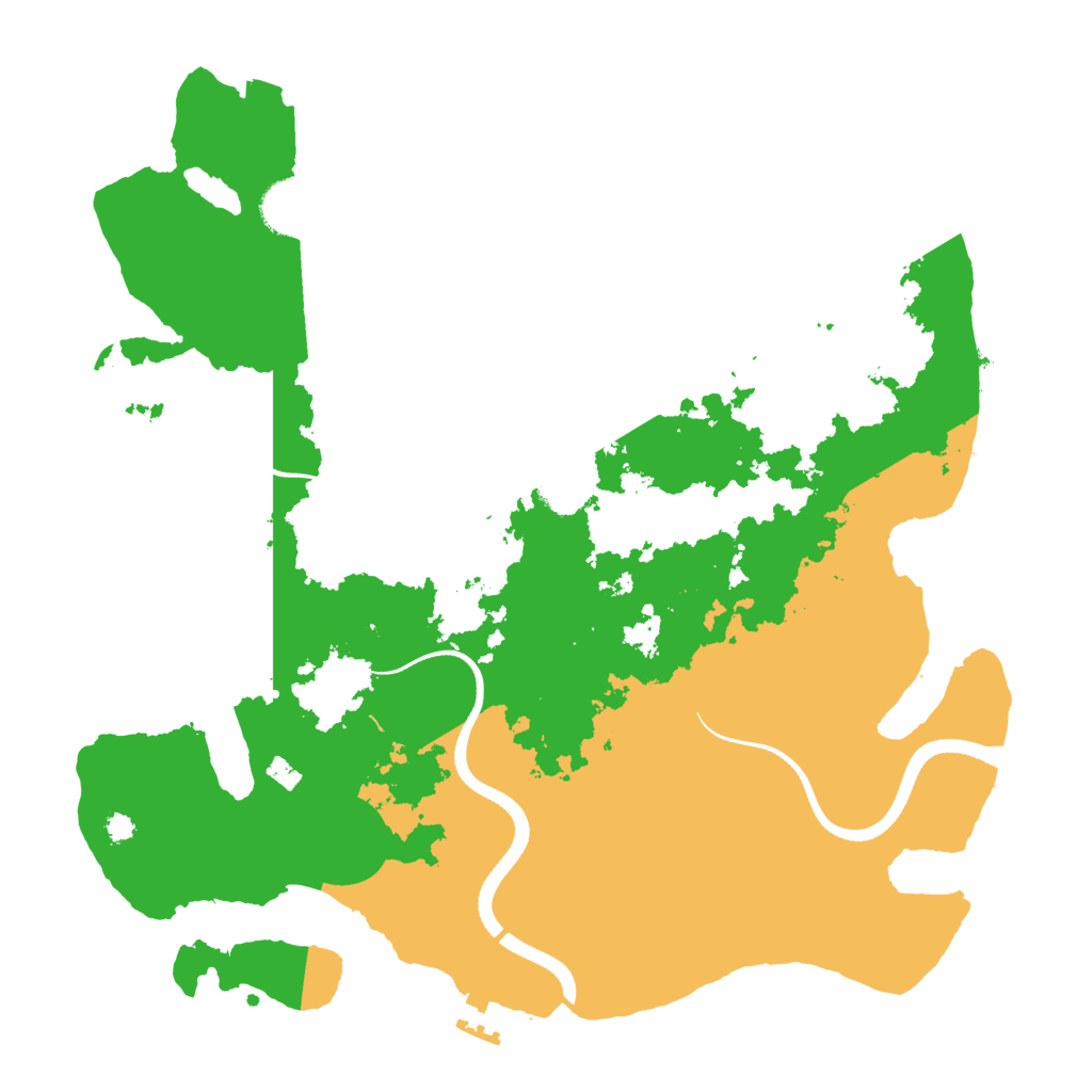 Biome Rust Map: Procedural Map, Size: 3500, Seed: 453633613