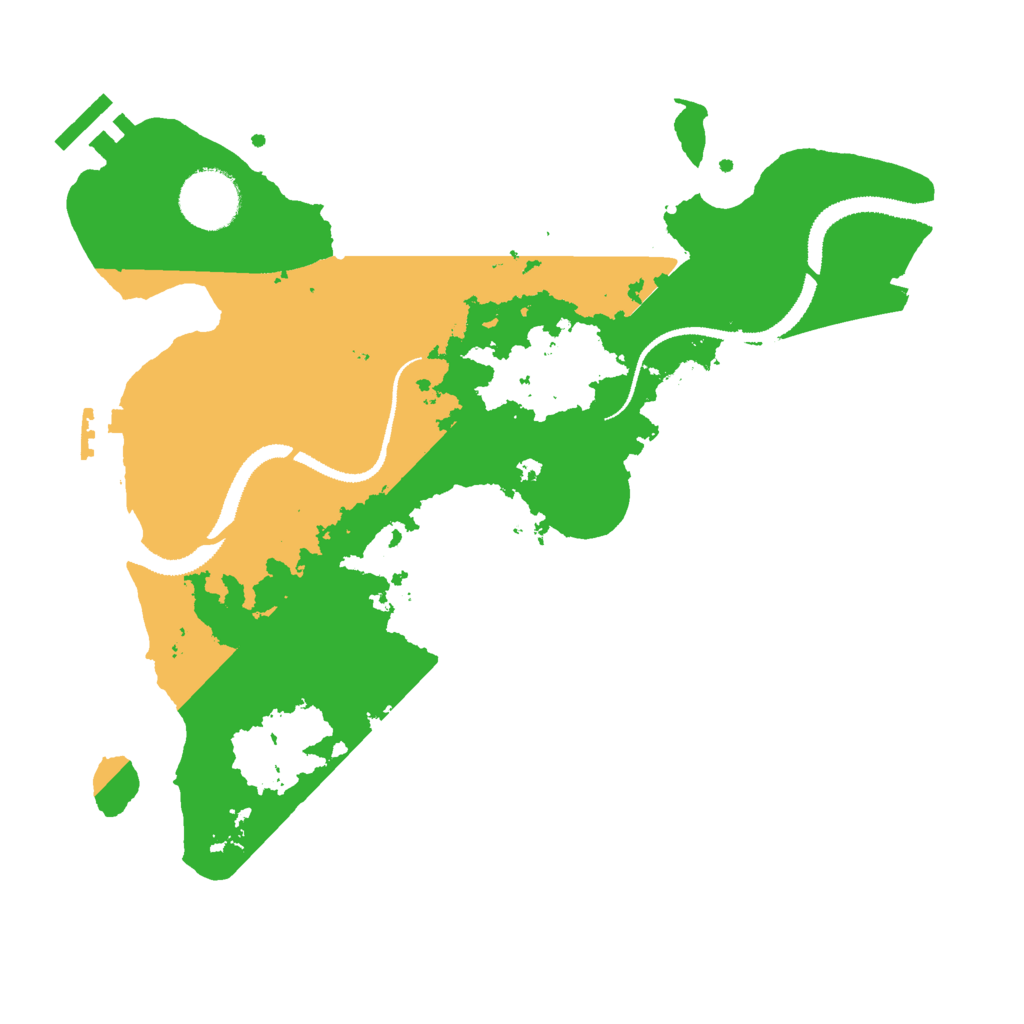 Biome Rust Map: Procedural Map, Size: 3000, Seed: 37651