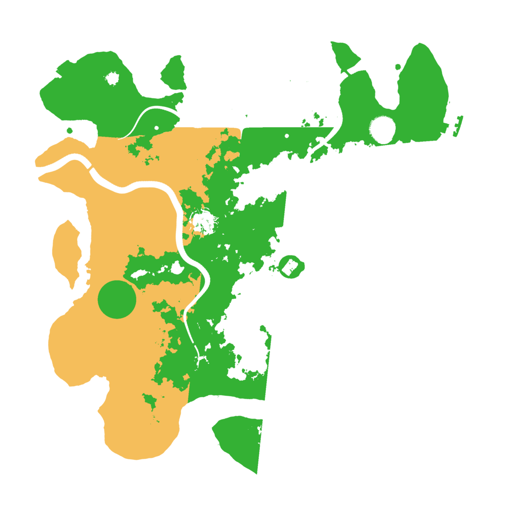 Biome Rust Map: Procedural Map, Size: 3500, Seed: 435254530