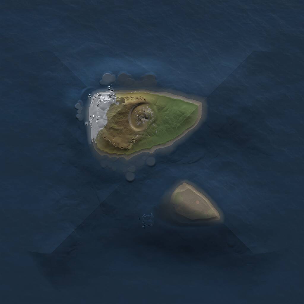 Rust Map: Procedural Map, Size: 1000, Seed: 1448693329, 1 Monuments