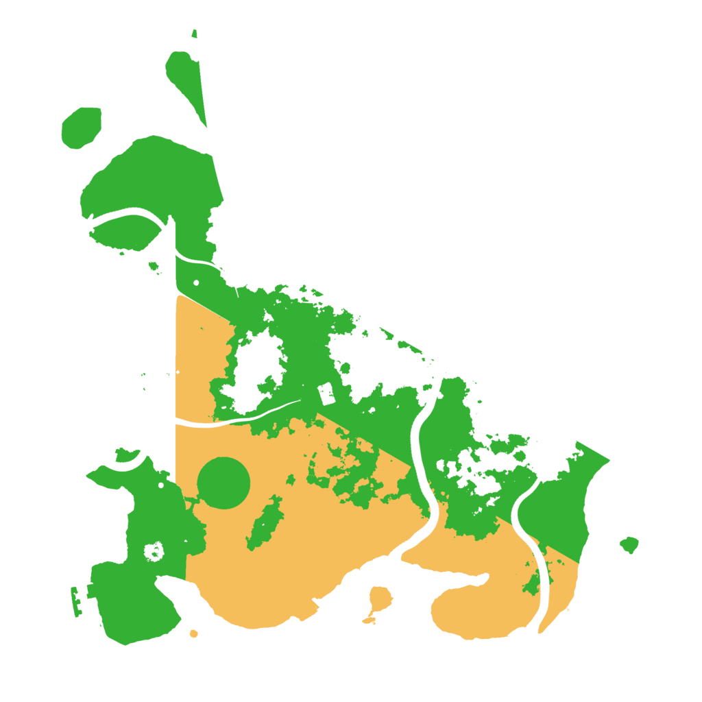 Biome Rust Map: Procedural Map, Size: 3550, Seed: 590443205