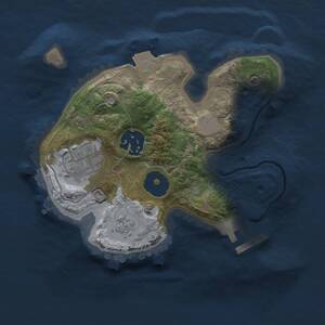 Thumbnail Rust Map: Procedural Map, Size: 2000, Seed: 46972, 5 Monuments