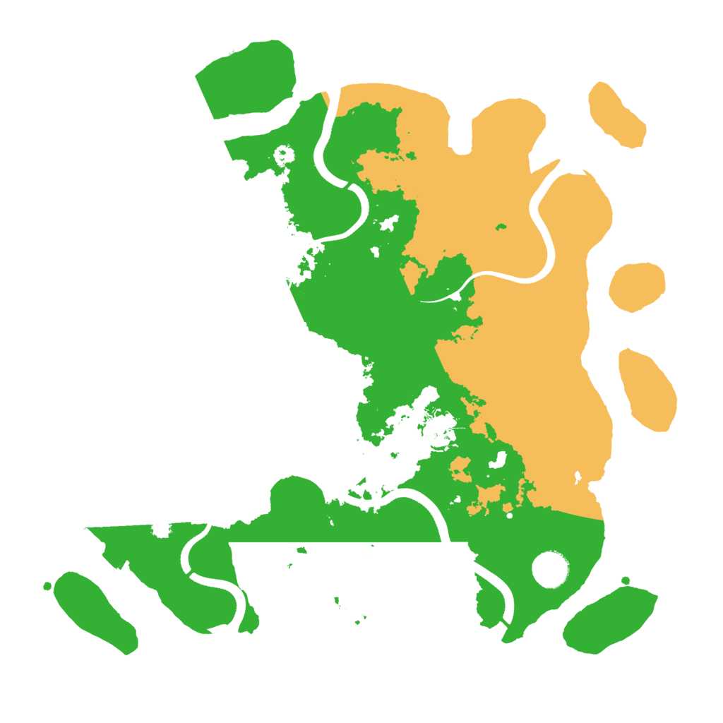 Biome Rust Map: Procedural Map, Size: 3500, Seed: 954336747