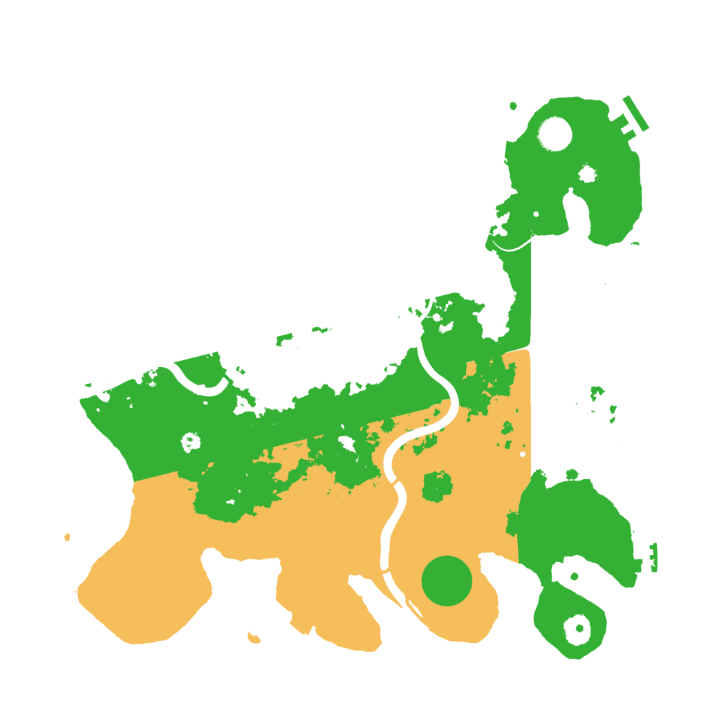 Biome Rust Map: Procedural Map, Size: 3700, Seed: 1582036703