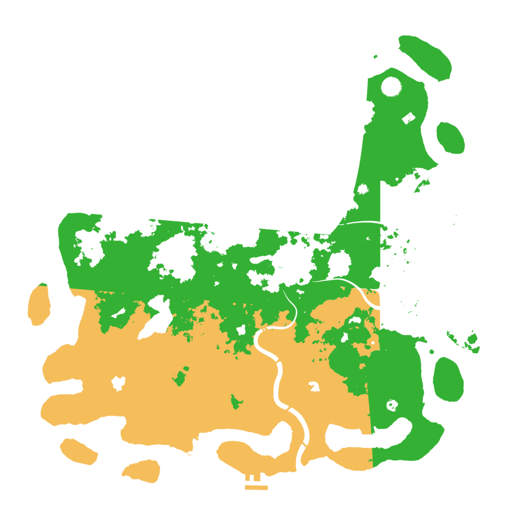 Biome Rust Map: Procedural Map, Size: 4500, Seed: 875412