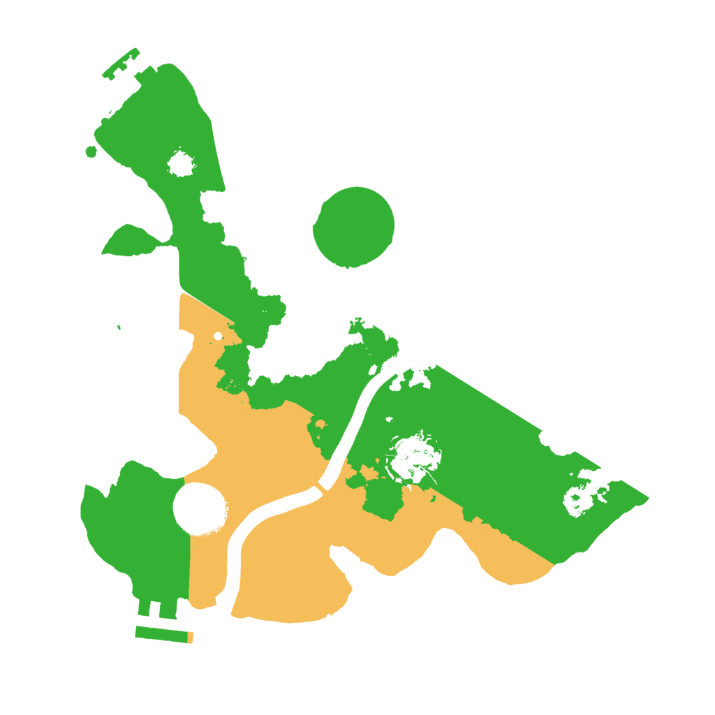 Biome Rust Map: Procedural Map, Size: 2500, Seed: 1834450707