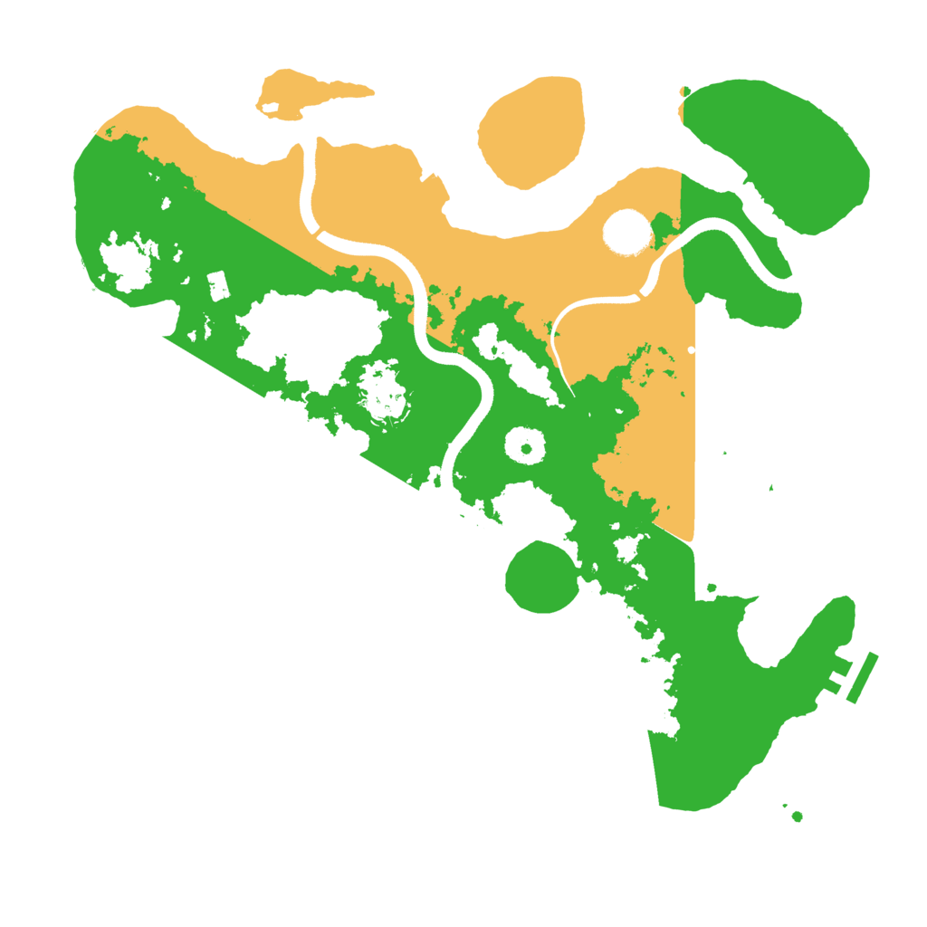 Biome Rust Map: Procedural Map, Size: 3500, Seed: 48737