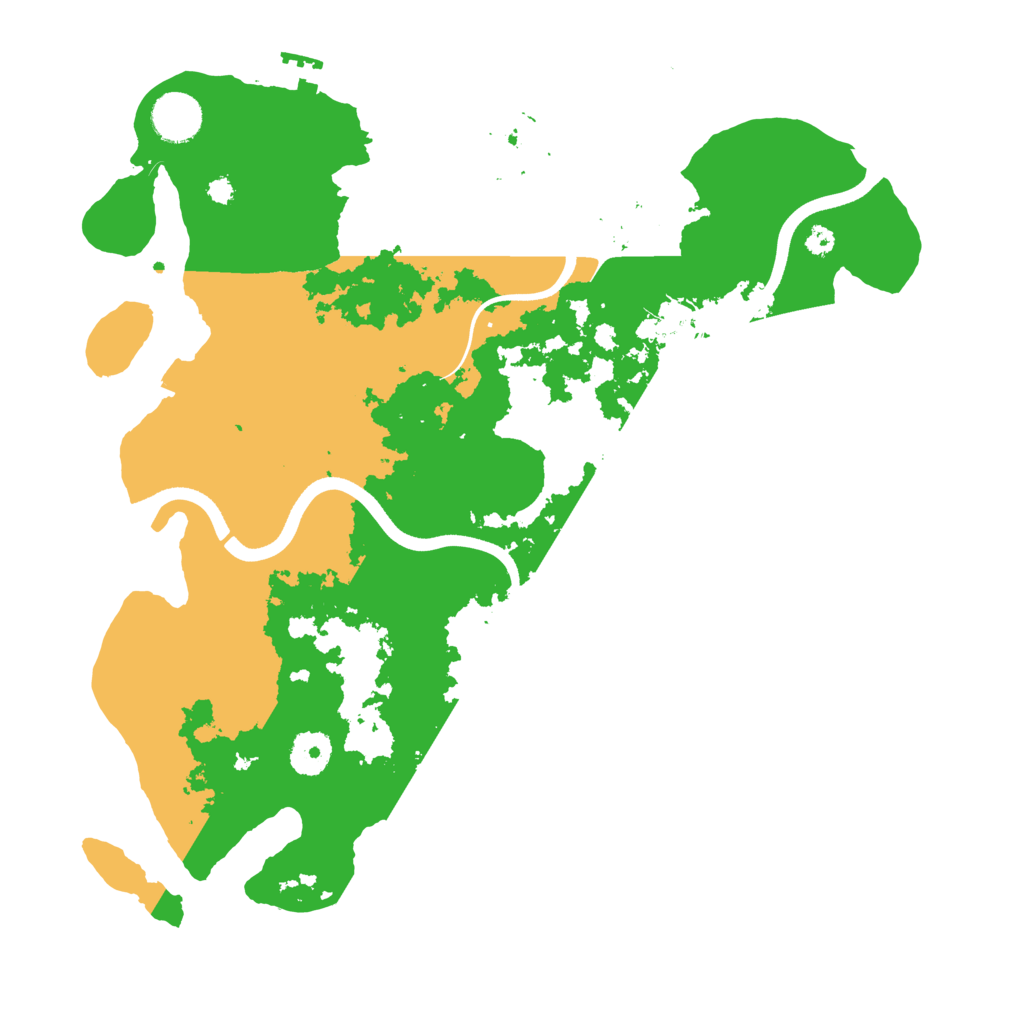 Biome Rust Map: Procedural Map, Size: 3600, Seed: 54645