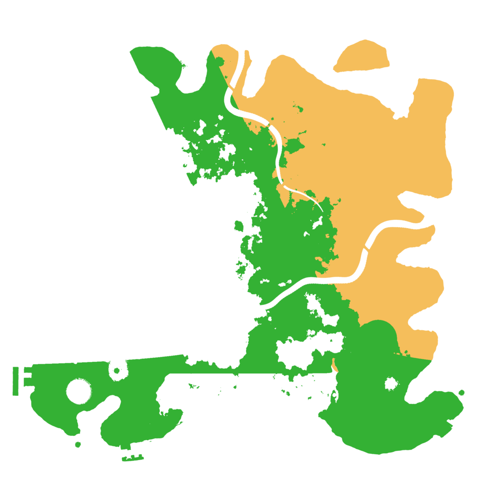 Biome Rust Map: Procedural Map, Size: 3500, Seed: 1940836295