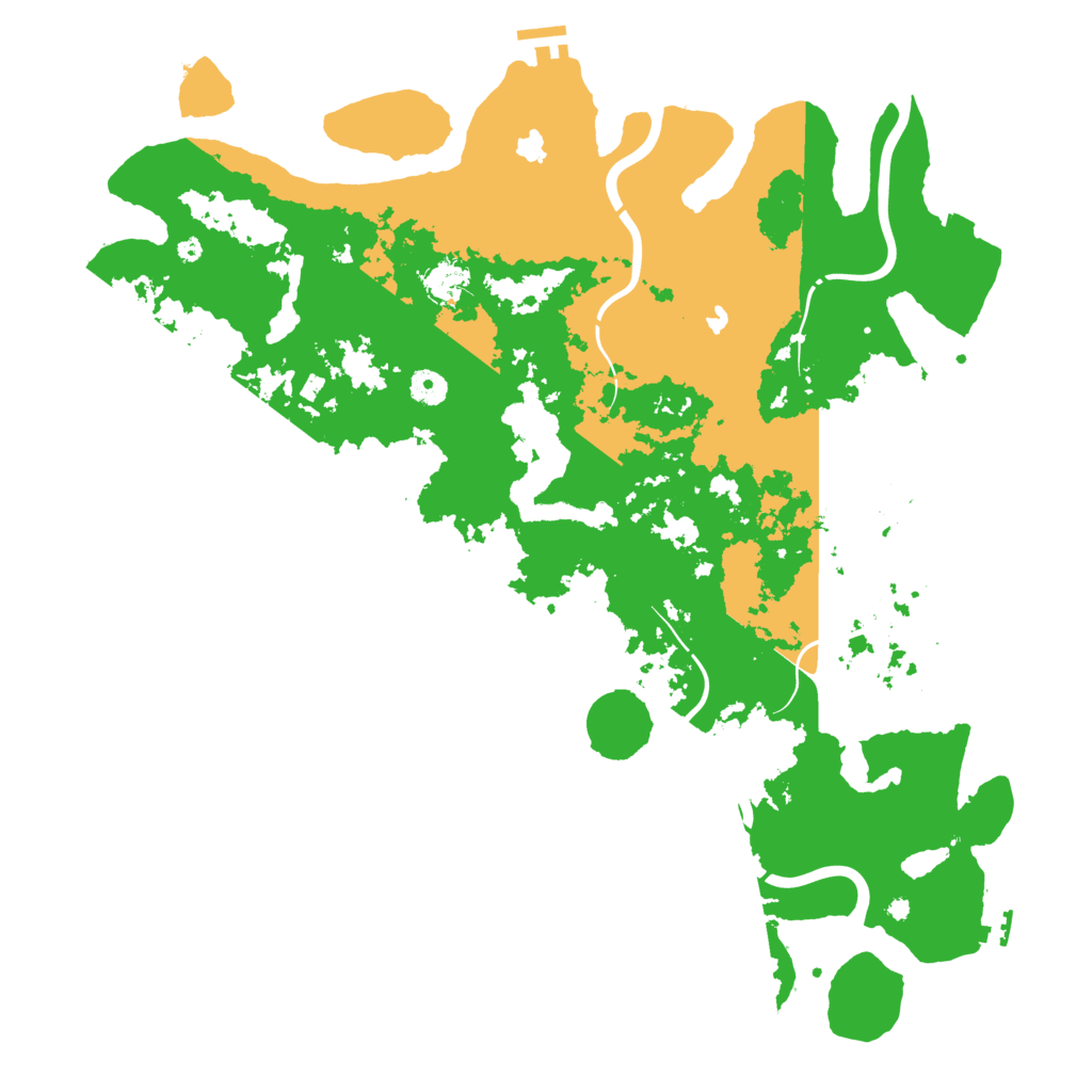 Biome Rust Map: Procedural Map, Size: 4500, Seed: 357405438
