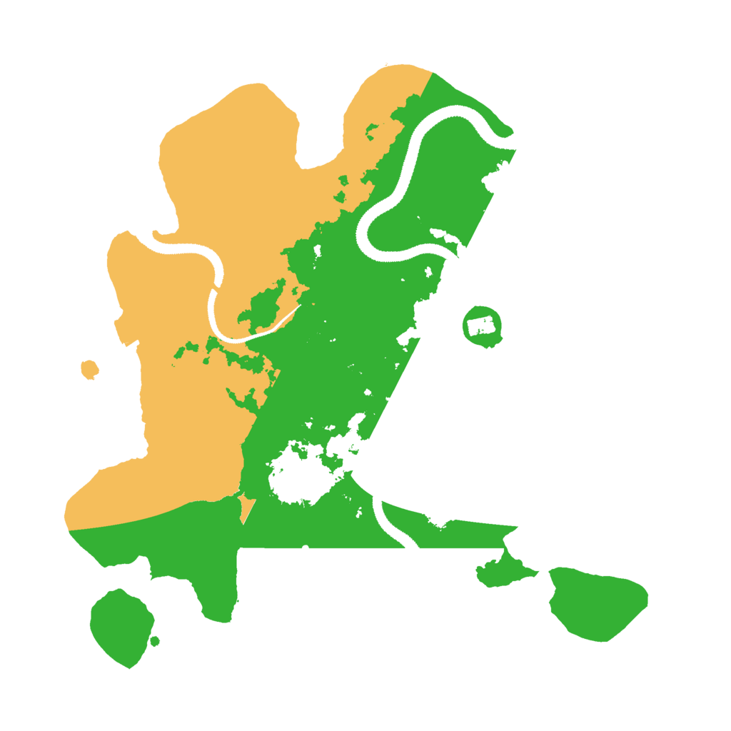 Biome Rust Map: Procedural Map, Size: 3000, Seed: 61495