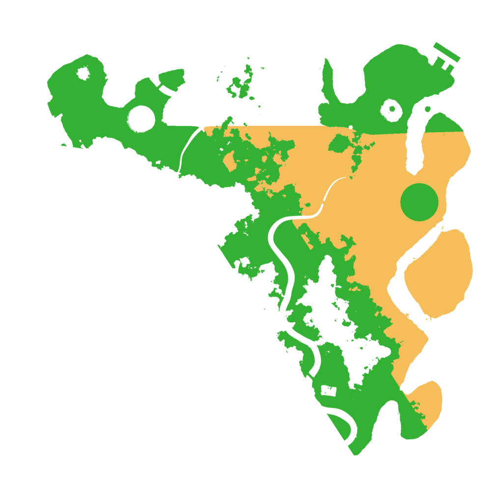 Biome Rust Map: Procedural Map, Size: 3500, Seed: 160618910