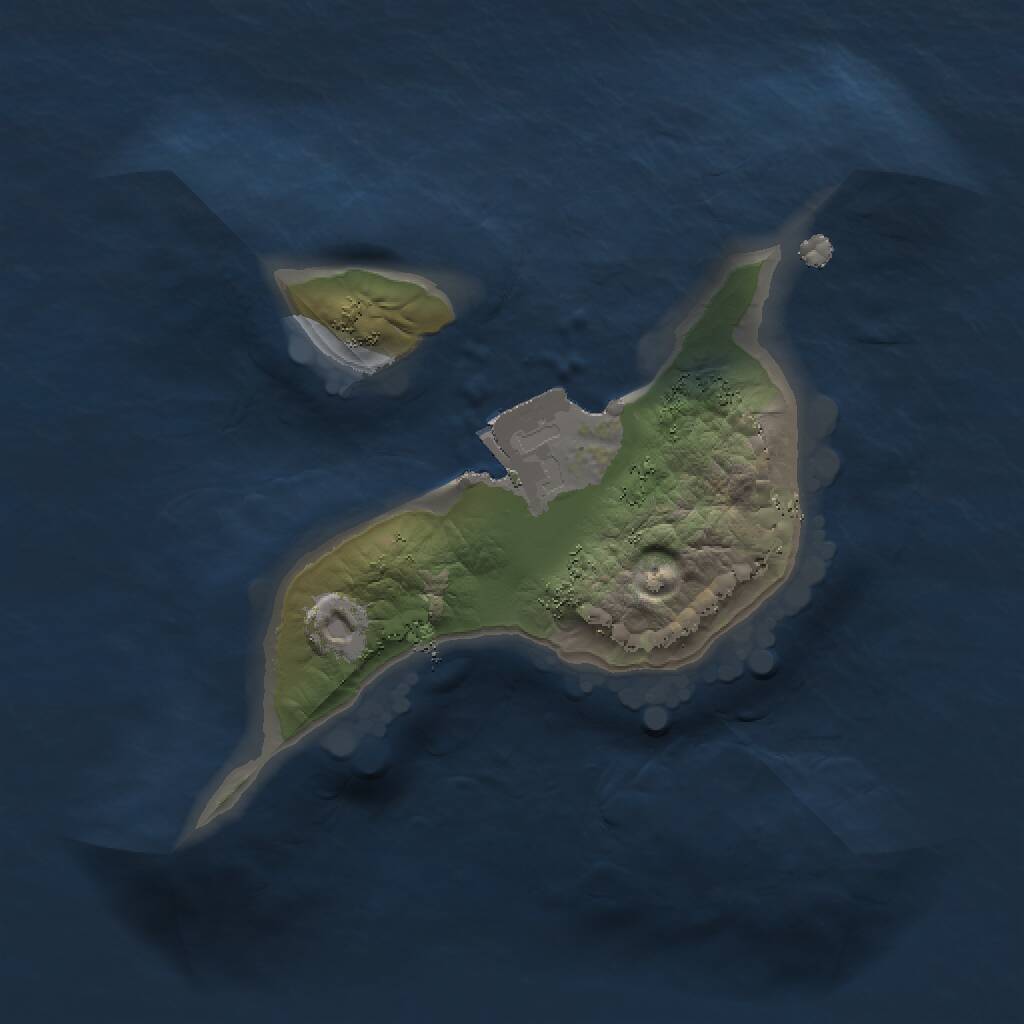 Rust Map: Procedural Map, Size: 1250, Seed: 123321, 1 Monuments