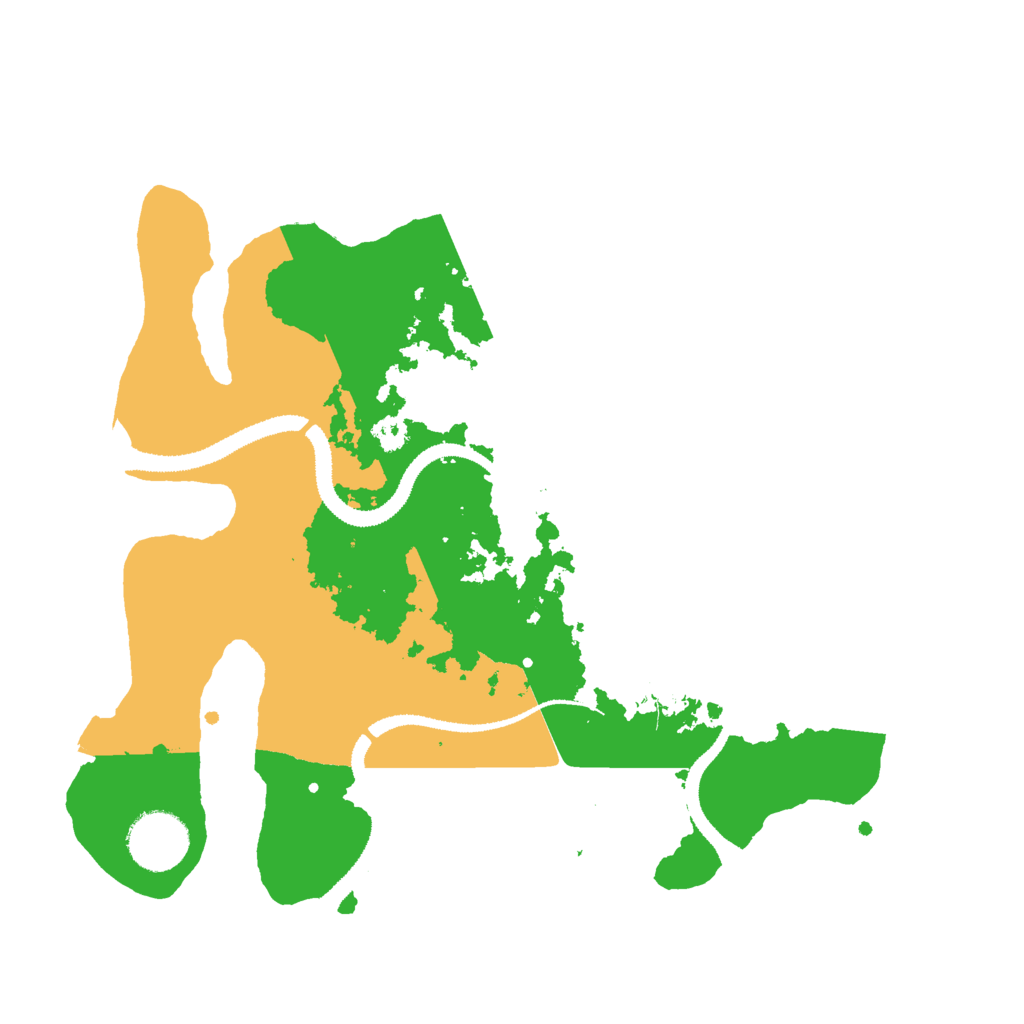 Biome Rust Map: Procedural Map, Size: 3000, Seed: 20445