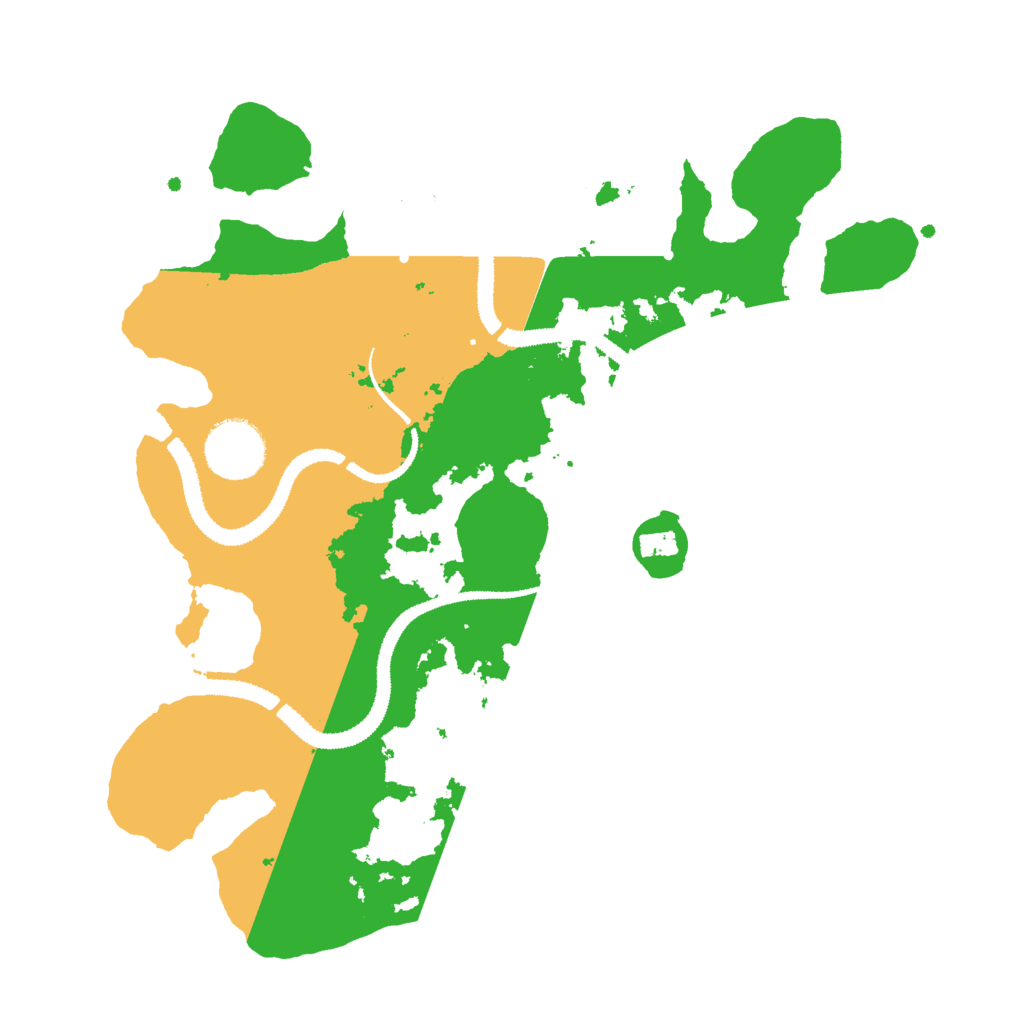 Biome Rust Map: Procedural Map, Size: 3000, Seed: 25478