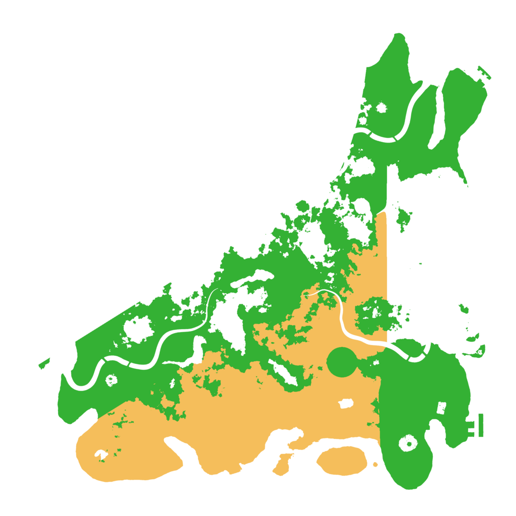 Biome Rust Map: Procedural Map, Size: 4500, Seed: 842170545