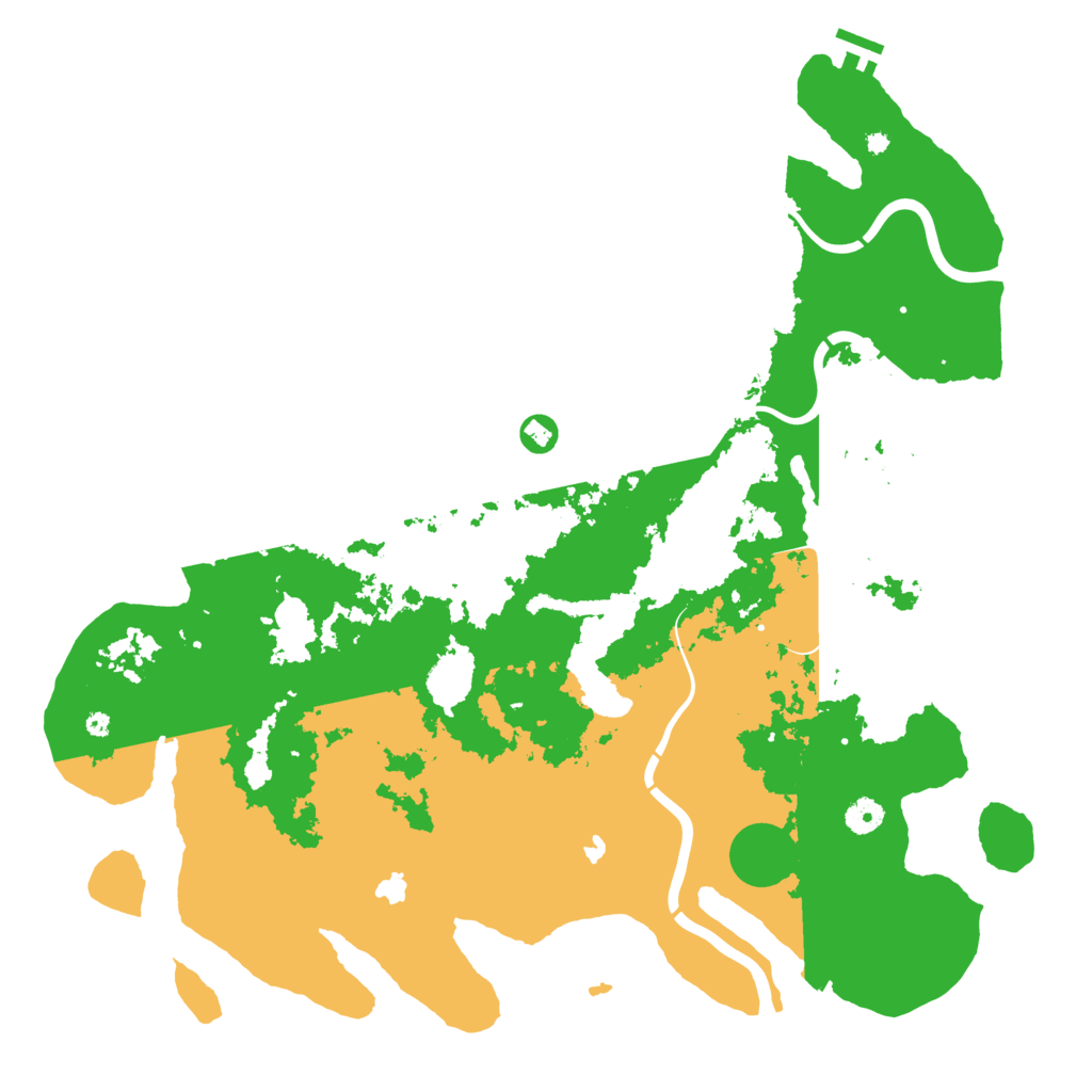 Biome Rust Map: Procedural Map, Size: 4500, Seed: 74727516