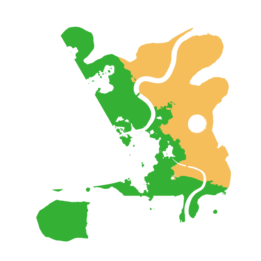 Biome Rust Map: Procedural Map, Size: 2500, Seed: 2056856942