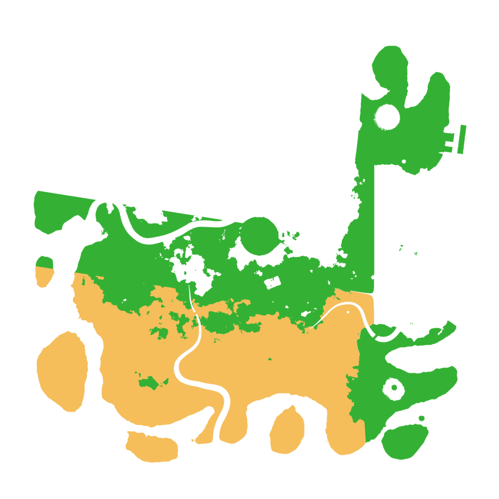 Biome Rust Map: Procedural Map, Size: 3500, Seed: 93949605
