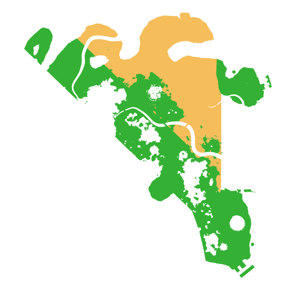 Biome Rust Map: Procedural Map, Size: 3500, Seed: 122477264