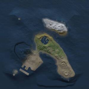 Thumbnail Rust Map: Procedural Map, Size: 1750, Seed: 75034313, 3 Monuments