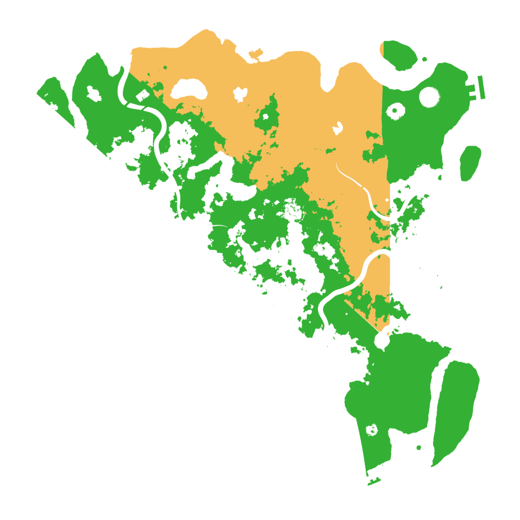 Biome Rust Map: Procedural Map, Size: 4500, Seed: 1380512609