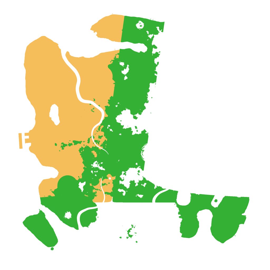 Biome Rust Map: Procedural Map, Size: 3500, Seed: 1332227861