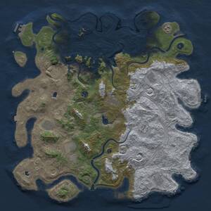 Thumbnail Rust Map: Procedural Map, Size: 4800, Seed: 1782852548, 17 Monuments