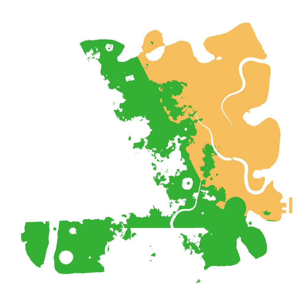 Biome Rust Map: Procedural Map, Size: 3900, Seed: 70707