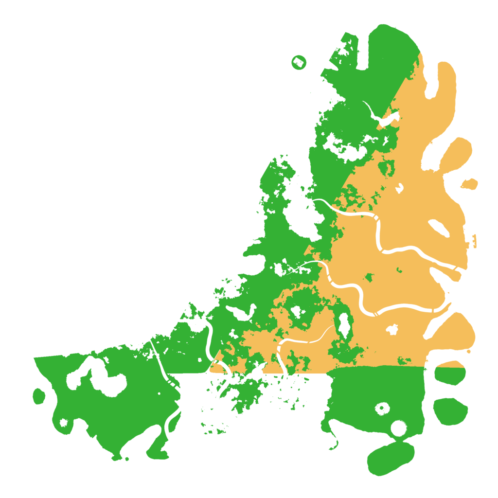 Biome Rust Map: Procedural Map, Size: 5500, Seed: 754238