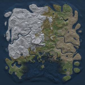 Thumbnail Rust Map: Procedural Map, Size: 5500, Seed: 754238, 17 Monuments