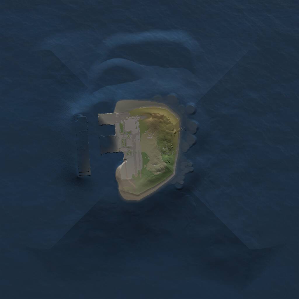 Rust Map: Procedural Map, Size: 1000, Seed: 651959137, 2 Monuments
