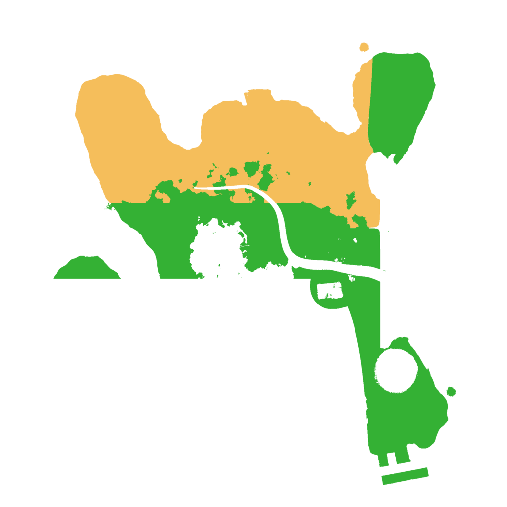 Biome Rust Map: Procedural Map, Size: 2200, Seed: 712009615