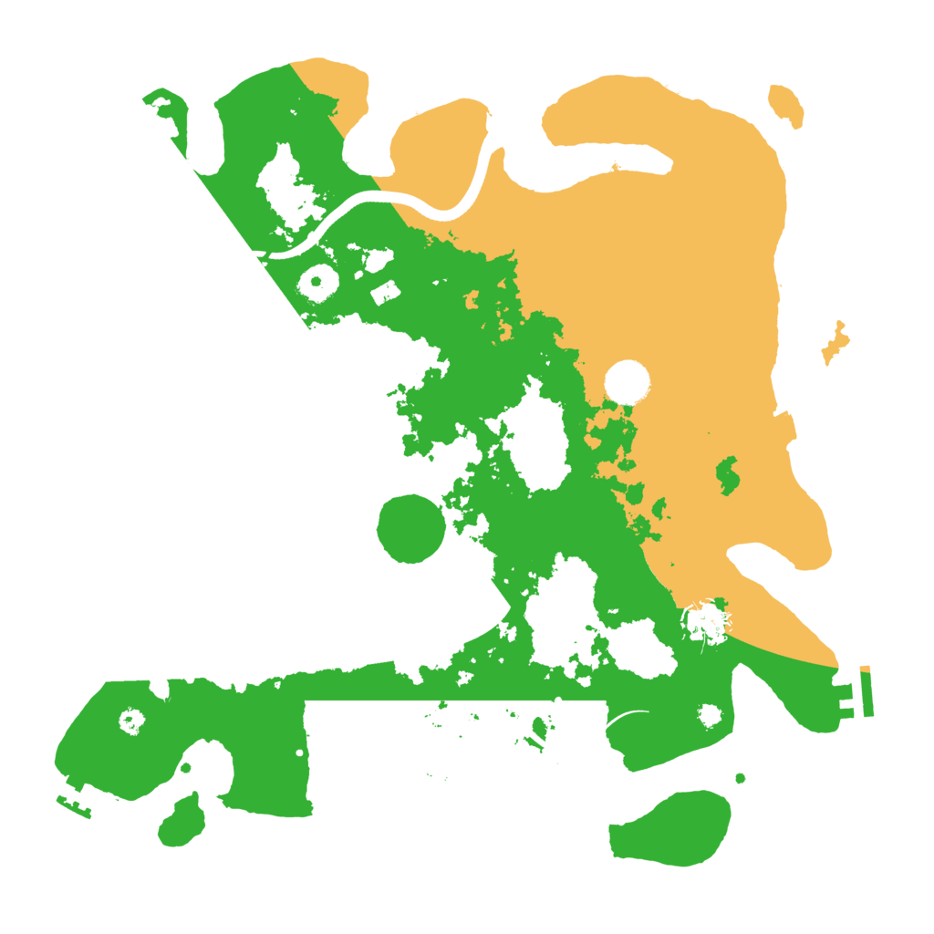 Biome Rust Map: Procedural Map, Size: 3700, Seed: 170263130