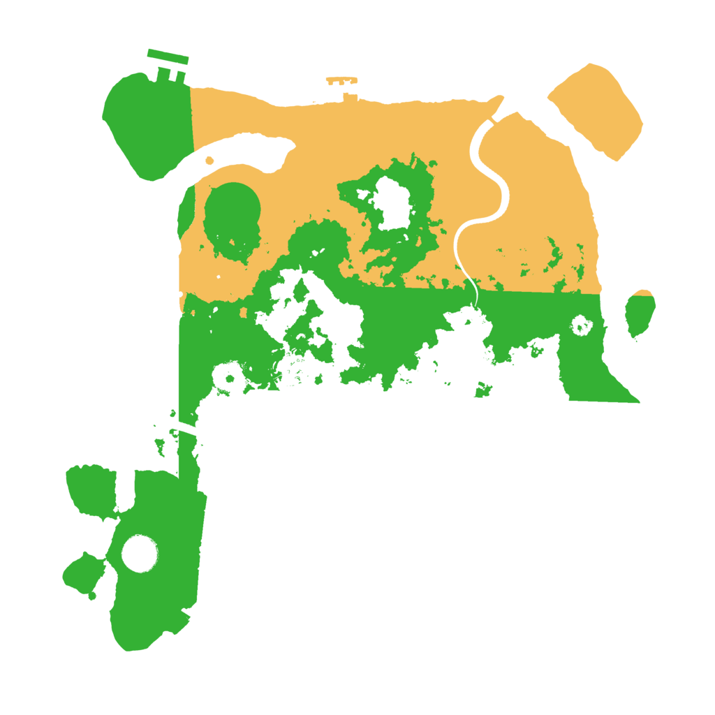Biome Rust Map: Procedural Map, Size: 3500, Seed: 173822091