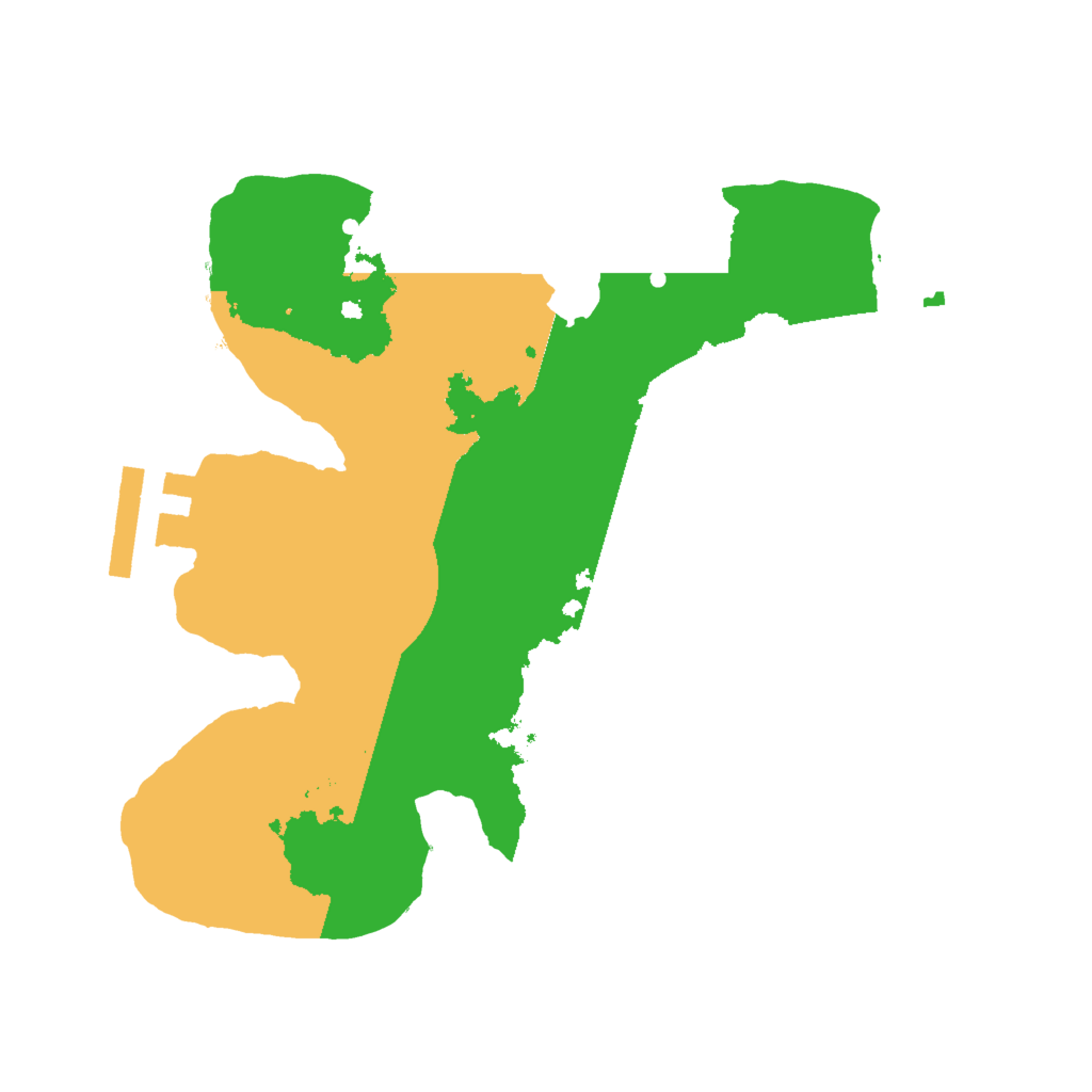 Biome Rust Map: Procedural Map, Size: 2000, Seed: 548659952