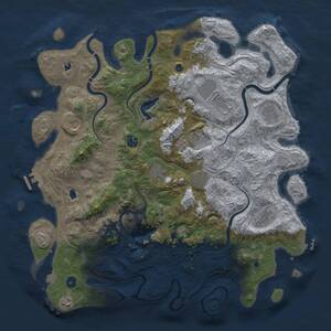 Thumbnail Rust Map: Procedural Map, Size: 4500, Seed: 1795995197, 16 Monuments