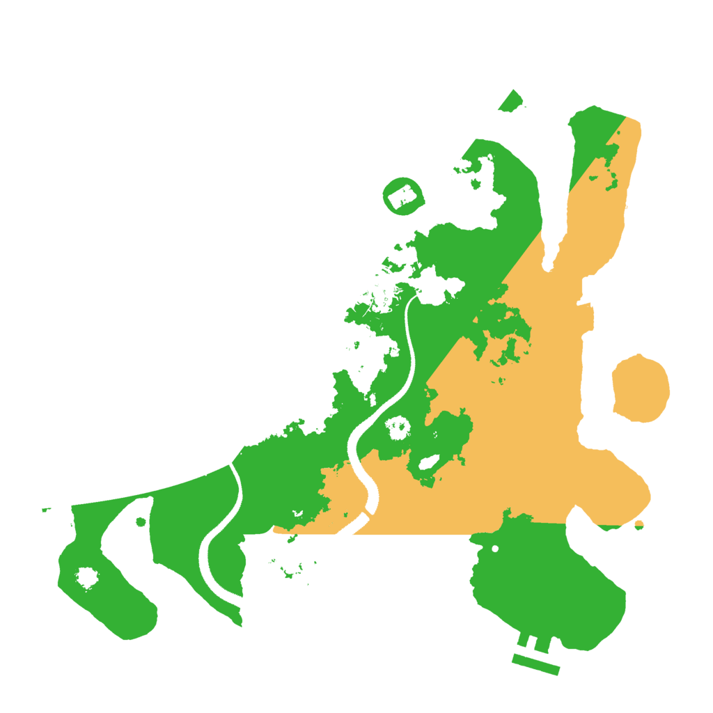Biome Rust Map: Procedural Map, Size: 3000, Seed: 134652694