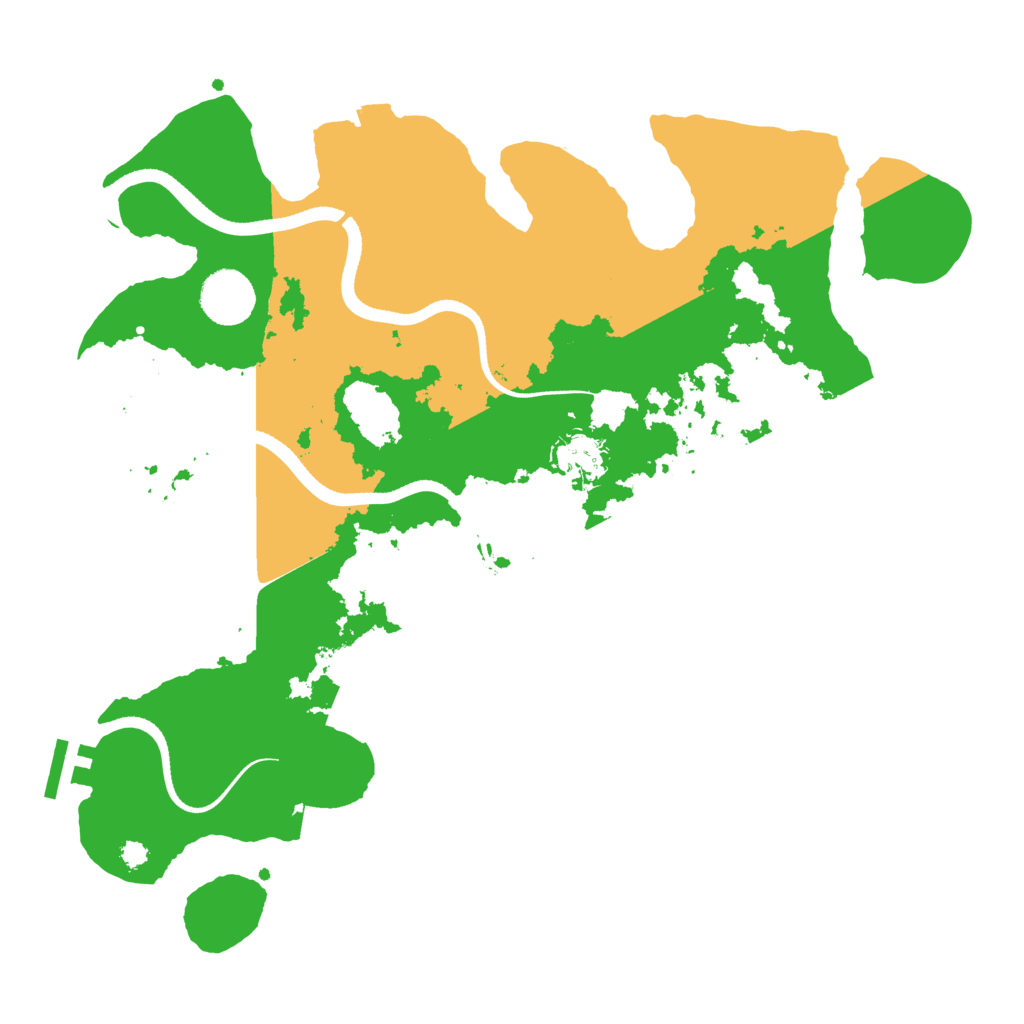 Biome Rust Map: Procedural Map, Size: 3466, Seed: 481981