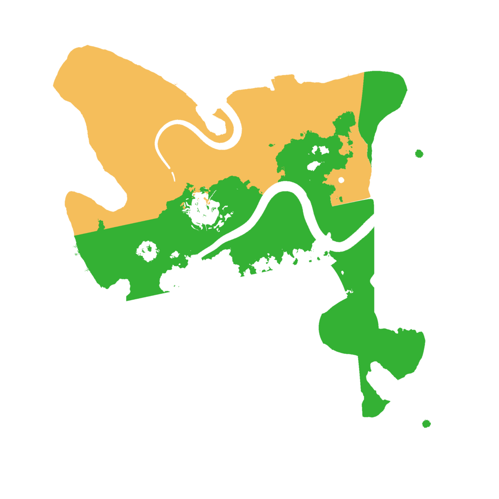 Biome Rust Map: Procedural Map, Size: 2500, Seed: 16112