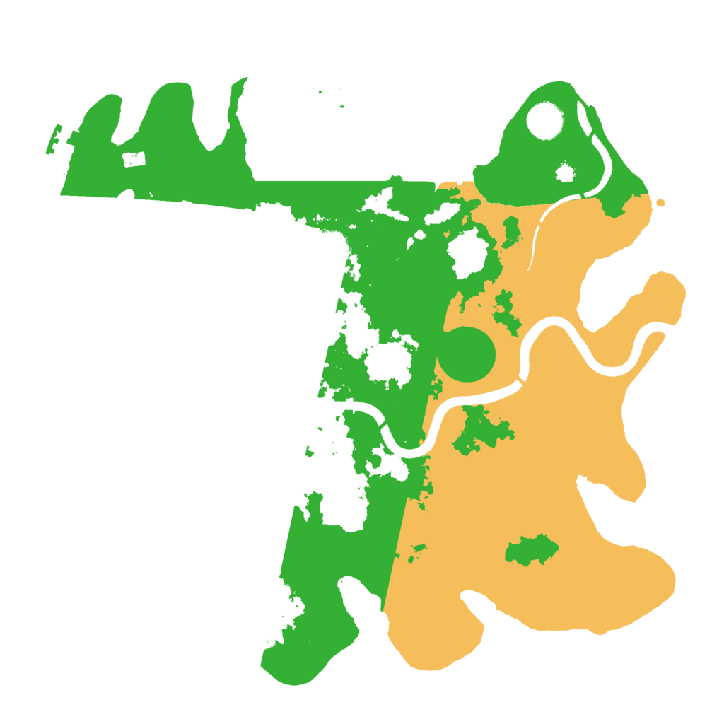 Biome Rust Map: Procedural Map, Size: 3500, Seed: 580924465