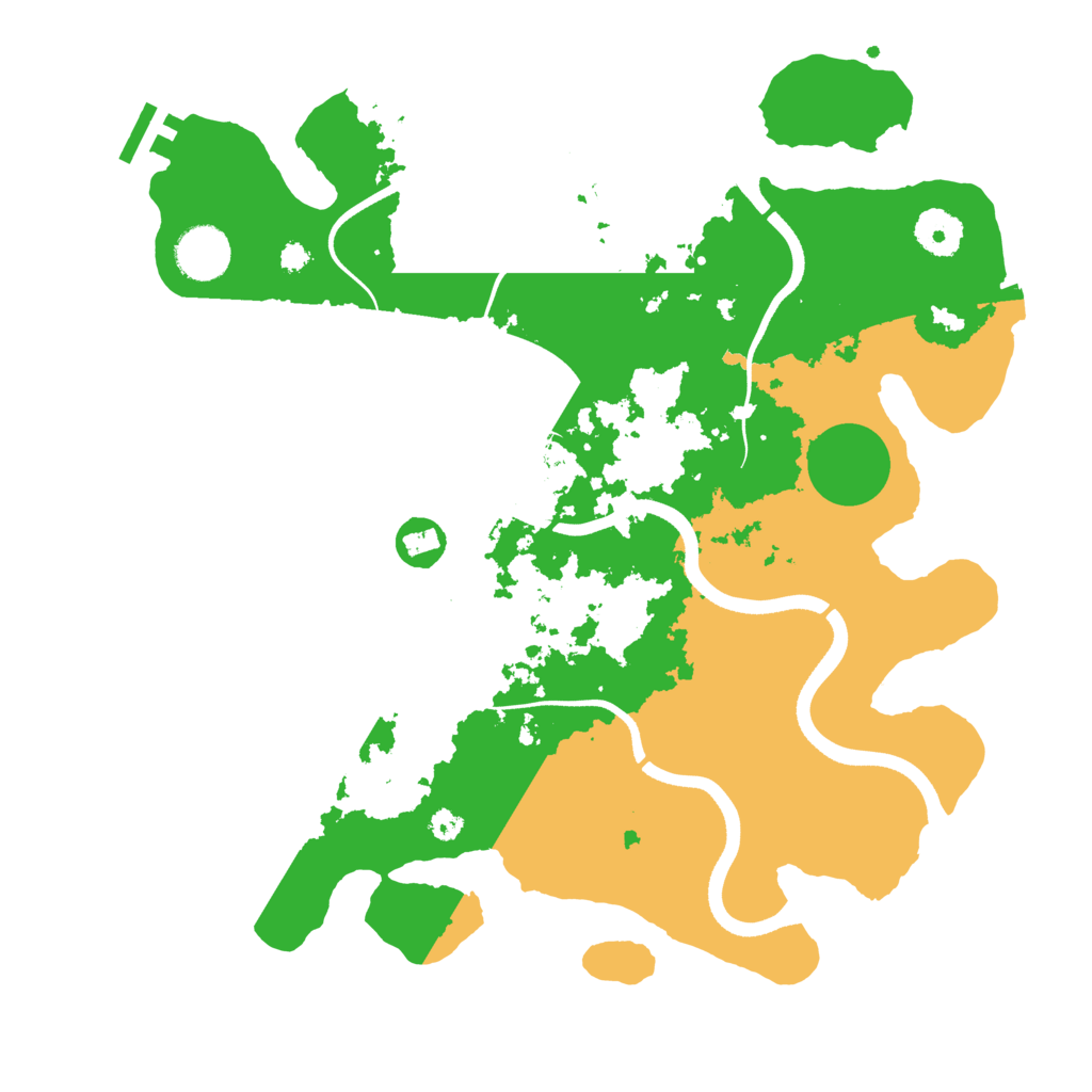 Biome Rust Map: Procedural Map, Size: 3500, Seed: 829371