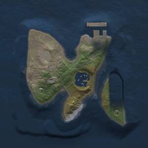 Thumbnail Rust Map: Procedural Map, Size: 1500, Seed: 1183262143, 3 Monuments