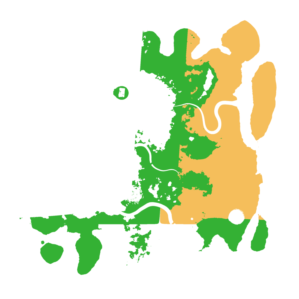 Biome Rust Map: Procedural Map, Size: 3500, Seed: 1237